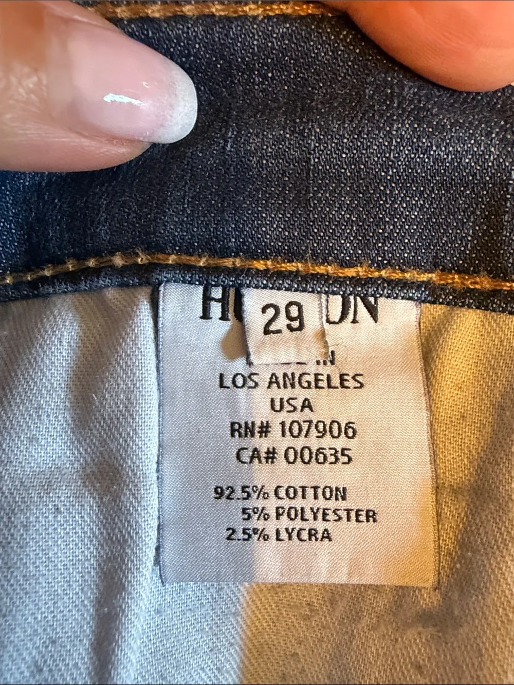 Hudson Jeans Nico Super Skinny Midrise Women's Skinny Stretch Dark Indigo